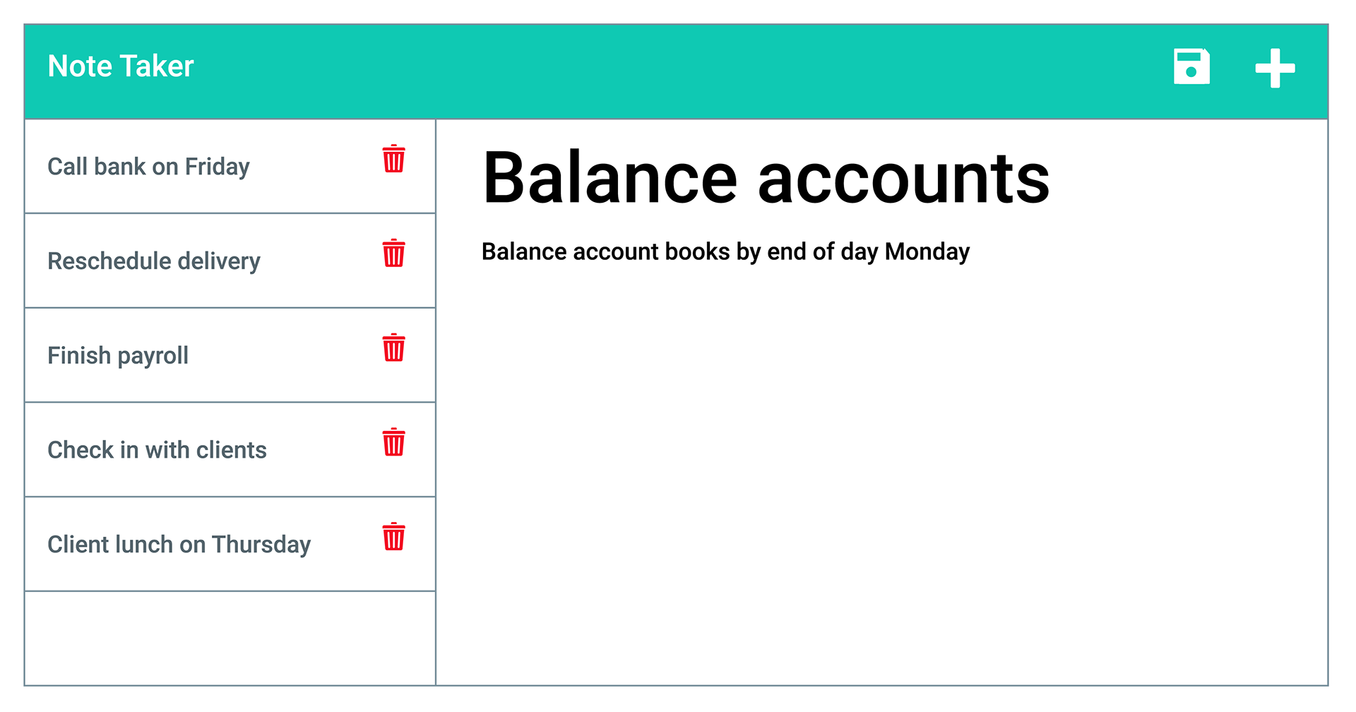 note-taker-application-screenshot
